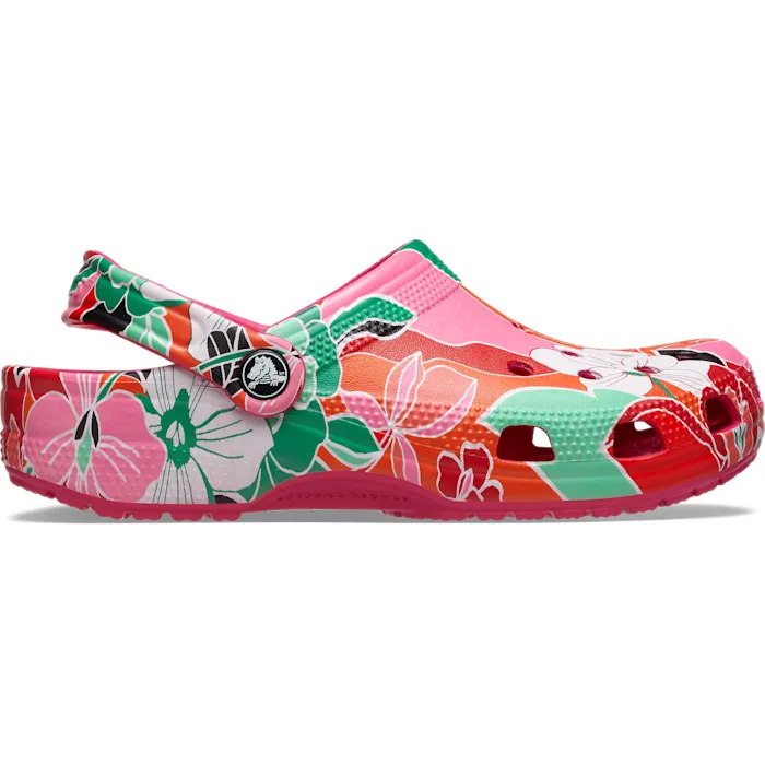 Crocs Classic Woodcut Floral Clog