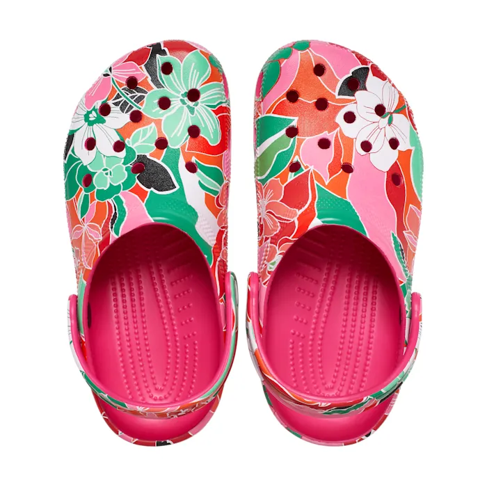 Crocs Classic Woodcut Floral Clog