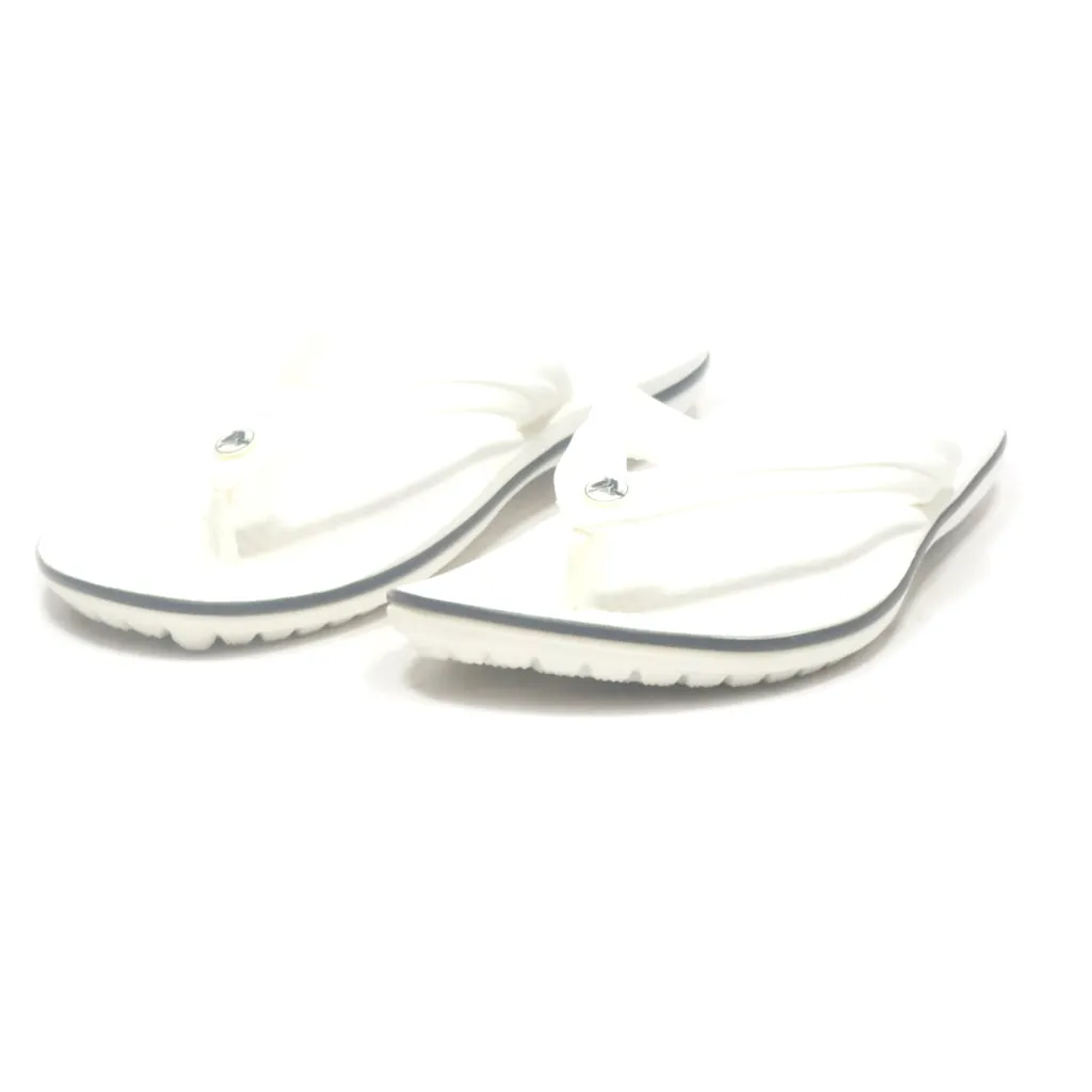 Crocs Crocband Slippers Rubber White Colour For Men