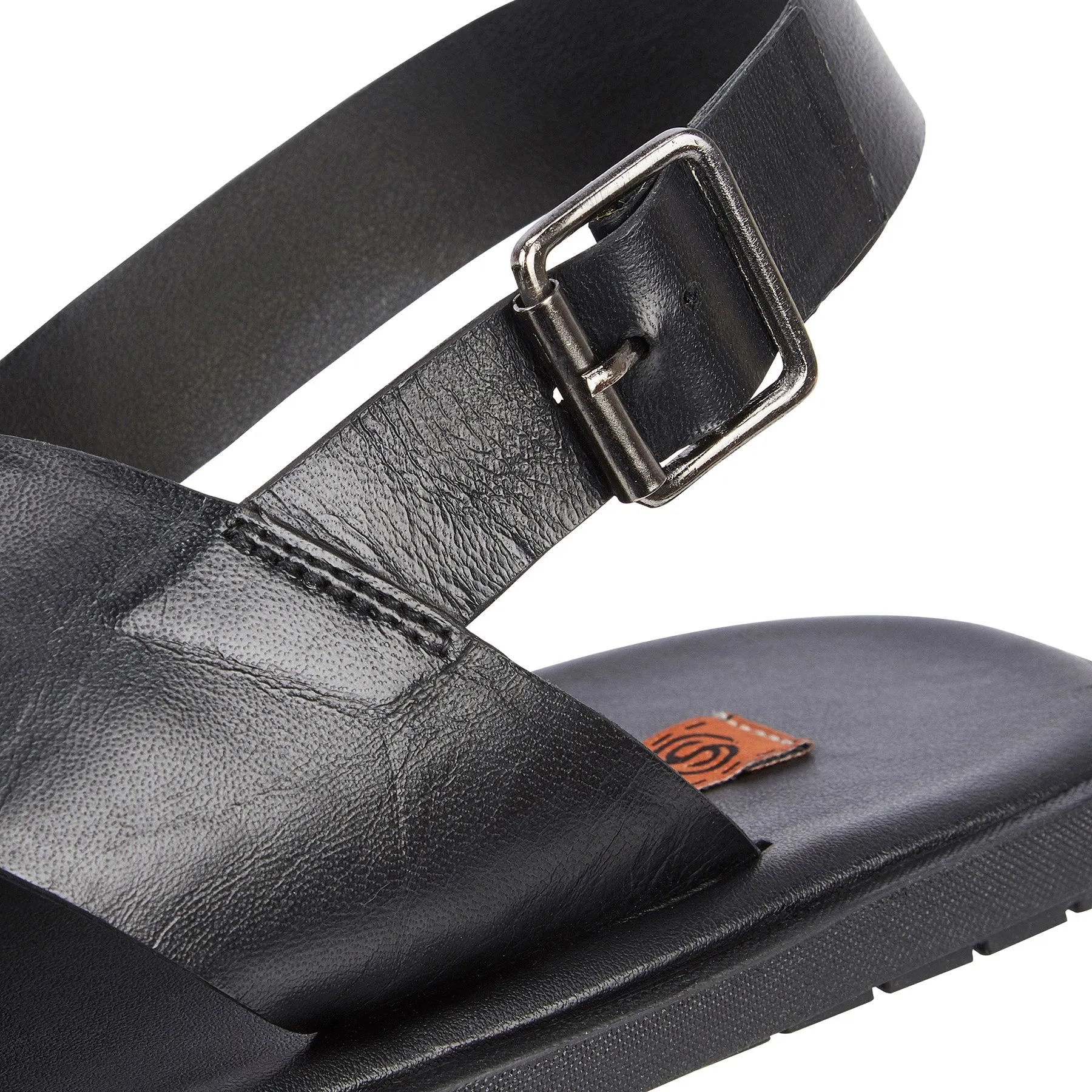 Croydon Leather Sandal - Black