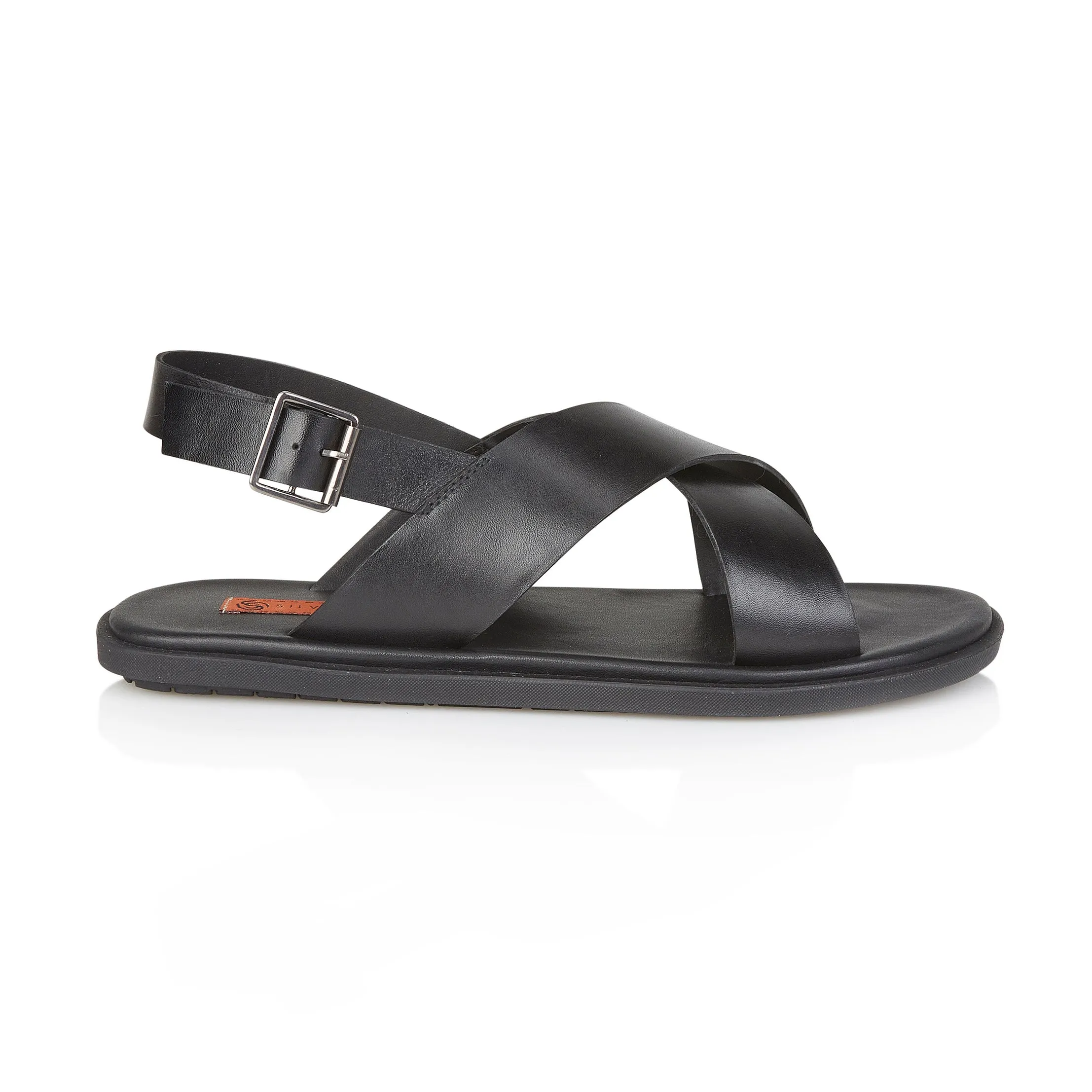 Croydon Leather Sandal - Black