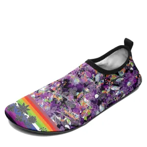 Culture in Nature Purple Kid's Sockamoccs Slip On Shoes