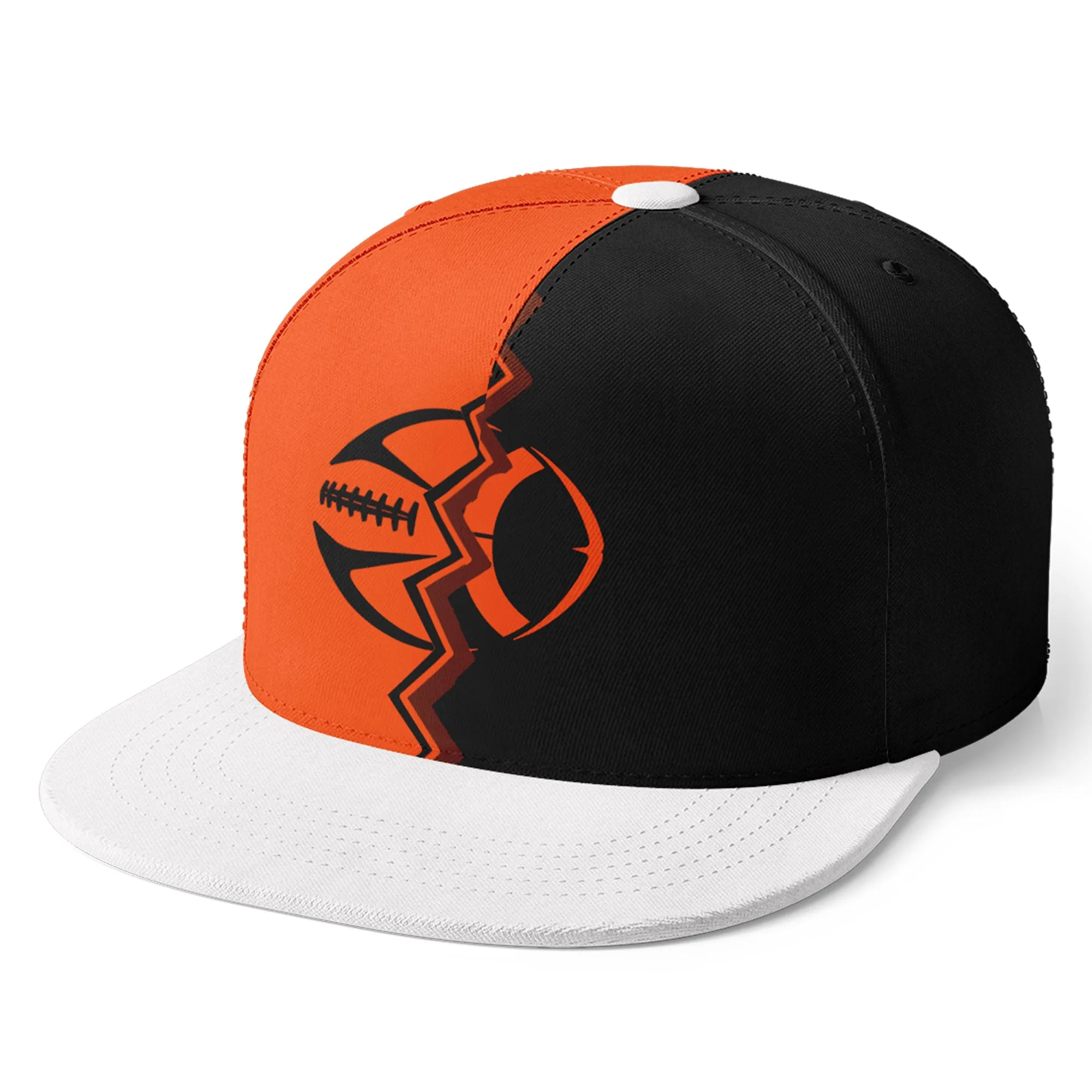 Custom Orange Black Ohio MaxSoul Shoes and Hat Combo Offer Personalized Combo ZH-D028017-19