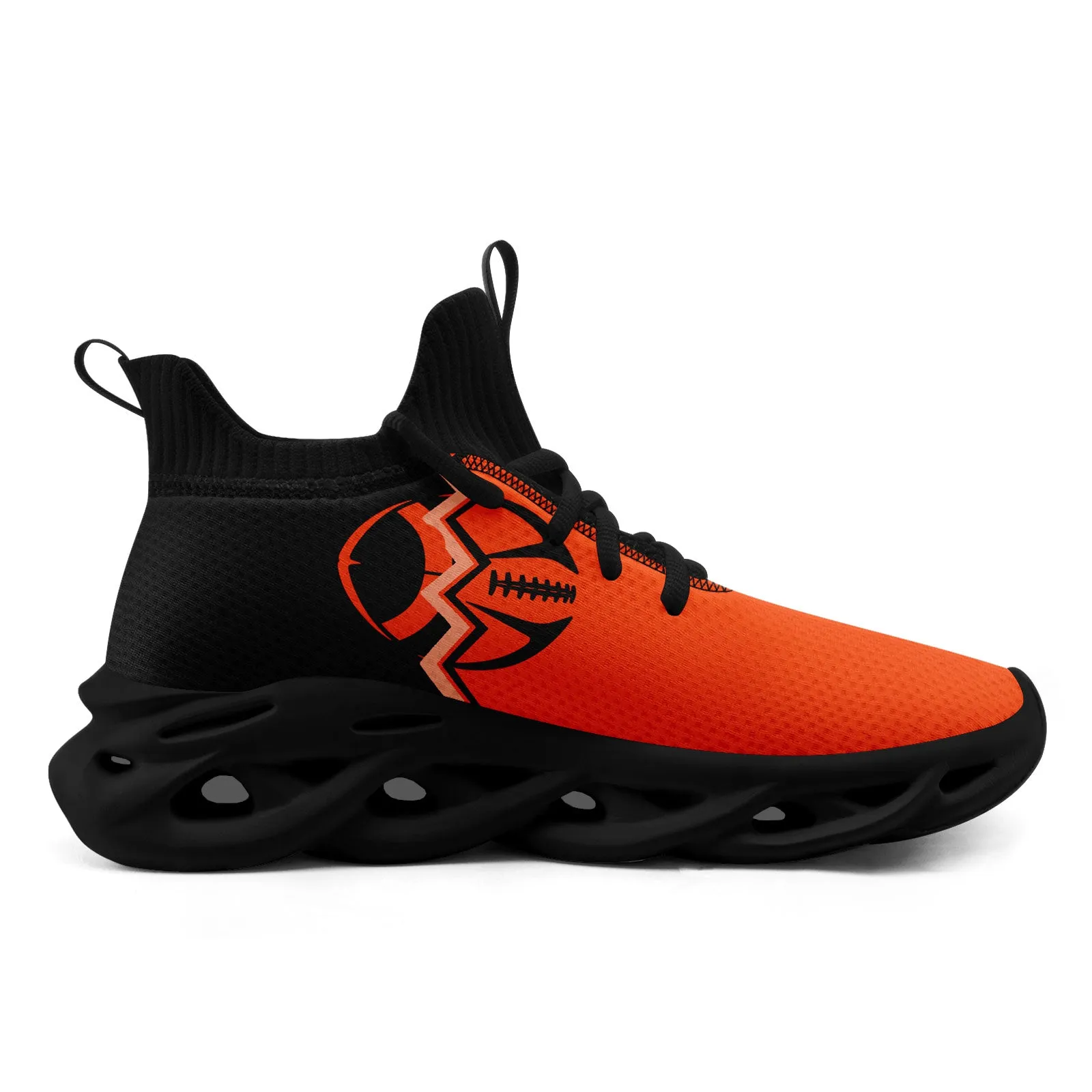 Custom Orange Black Ohio MaxSoul Shoes and Hat Combo Offer Personalized Combo ZH-D028017-19