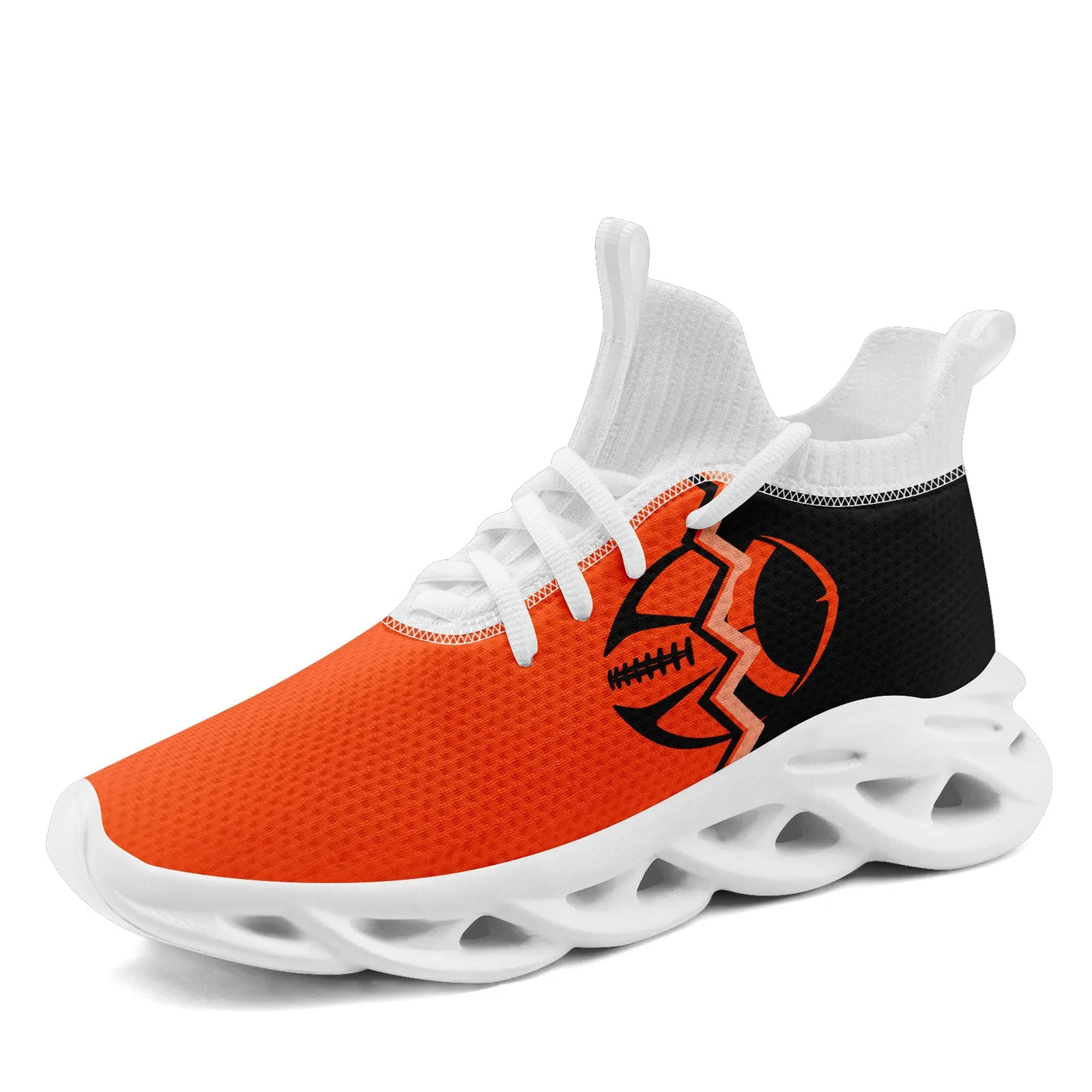 Custom Orange Black Ohio MaxSoul Shoes and Hat Combo Offer Personalized Combo ZH-D028017-19