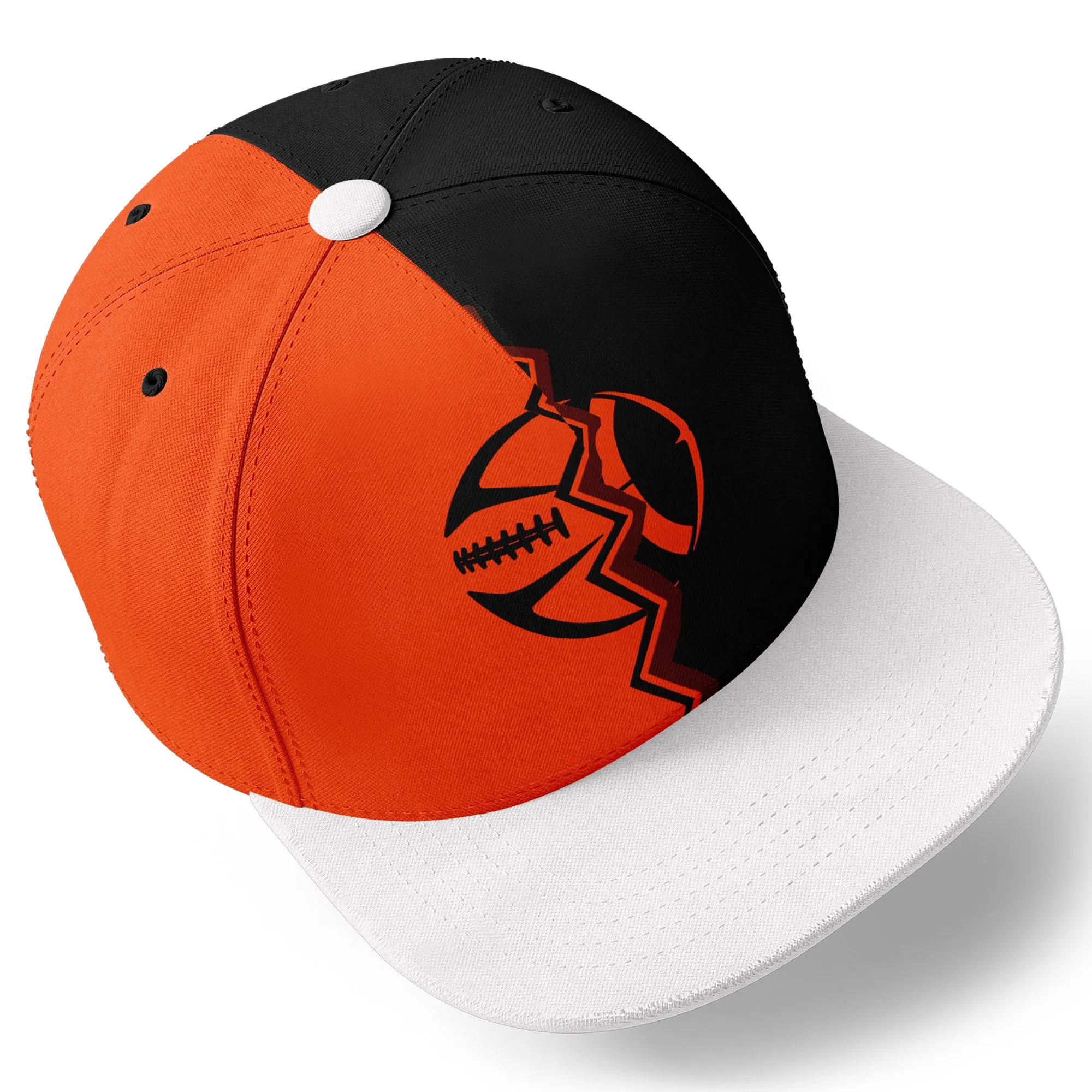 Custom Orange Black Ohio MaxSoul Shoes and Hat Combo Offer Personalized Combo ZH-D028017-19