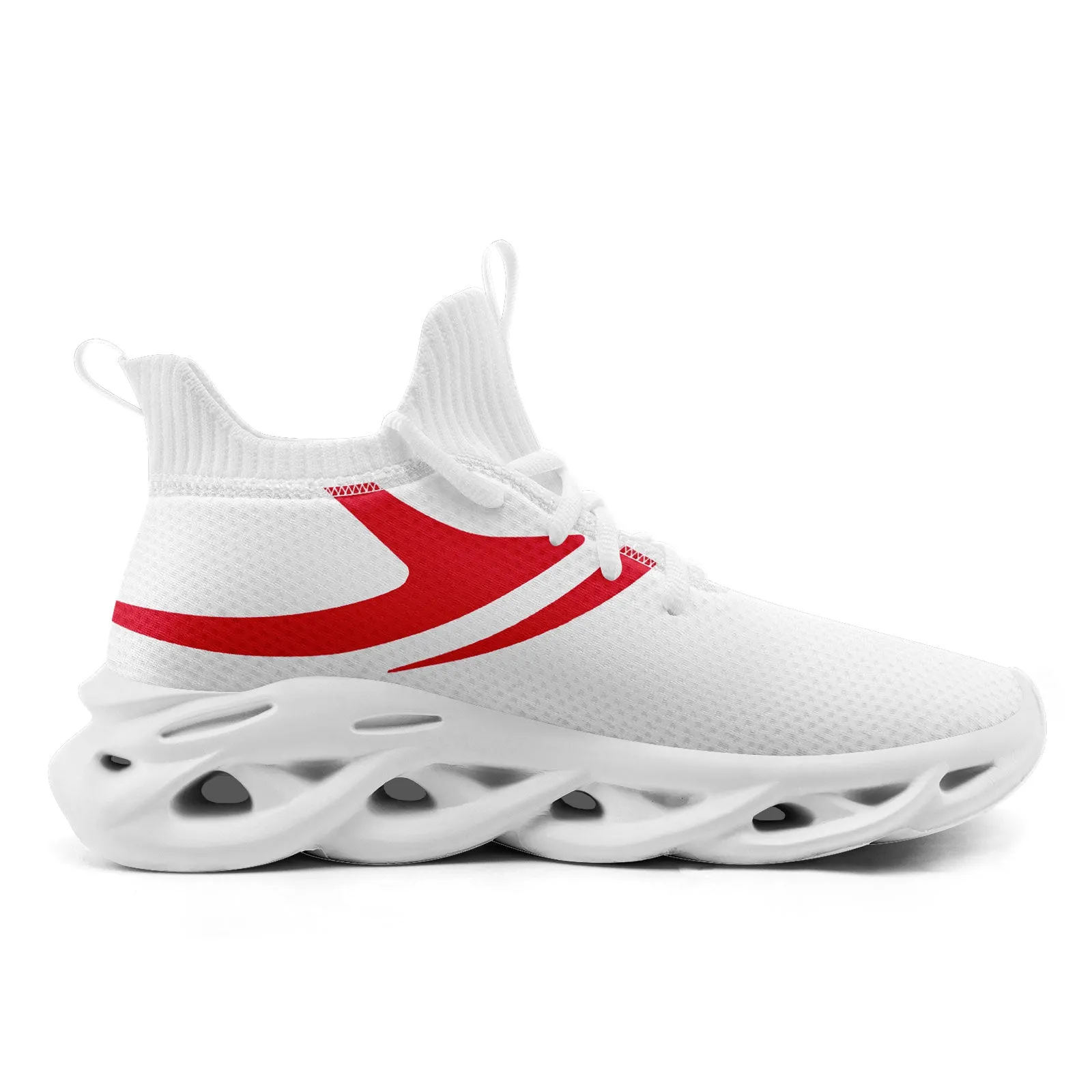 Custom White Red Kansas City Maxsoul Shoes Personalized Sneaker FN030-D025004-18