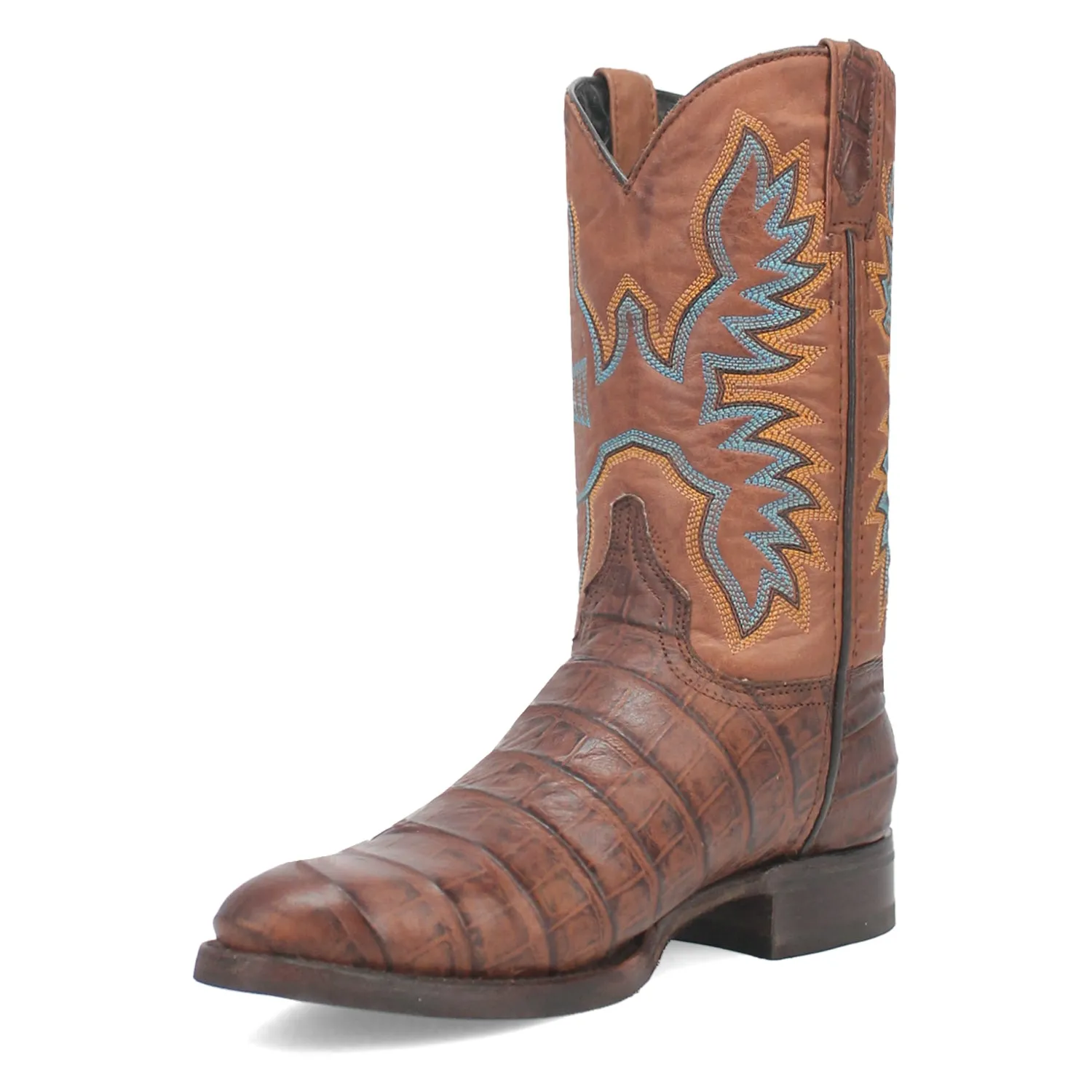 Dingo Mens Trail Boss Brown Leather Cowboy Boots