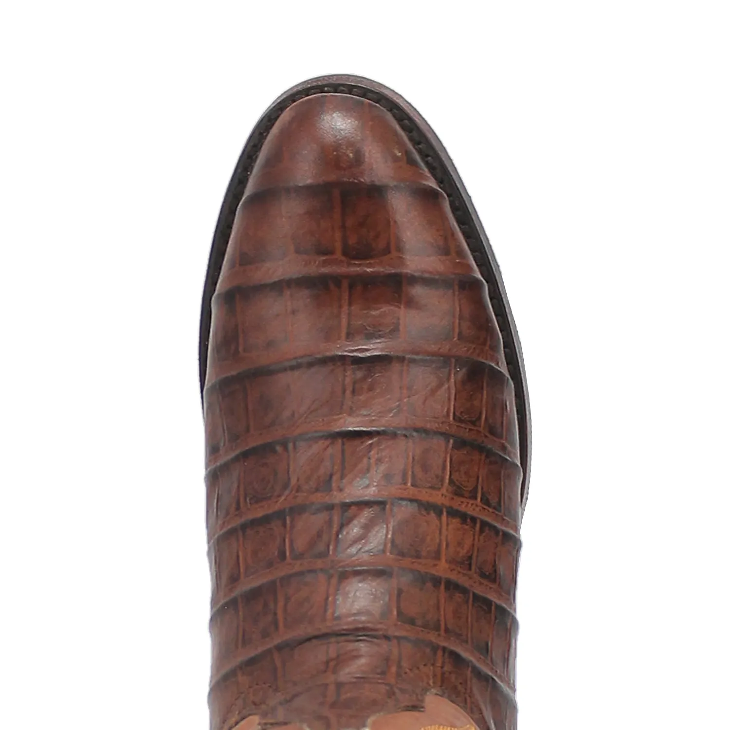 Dingo Mens Trail Boss Brown Leather Cowboy Boots