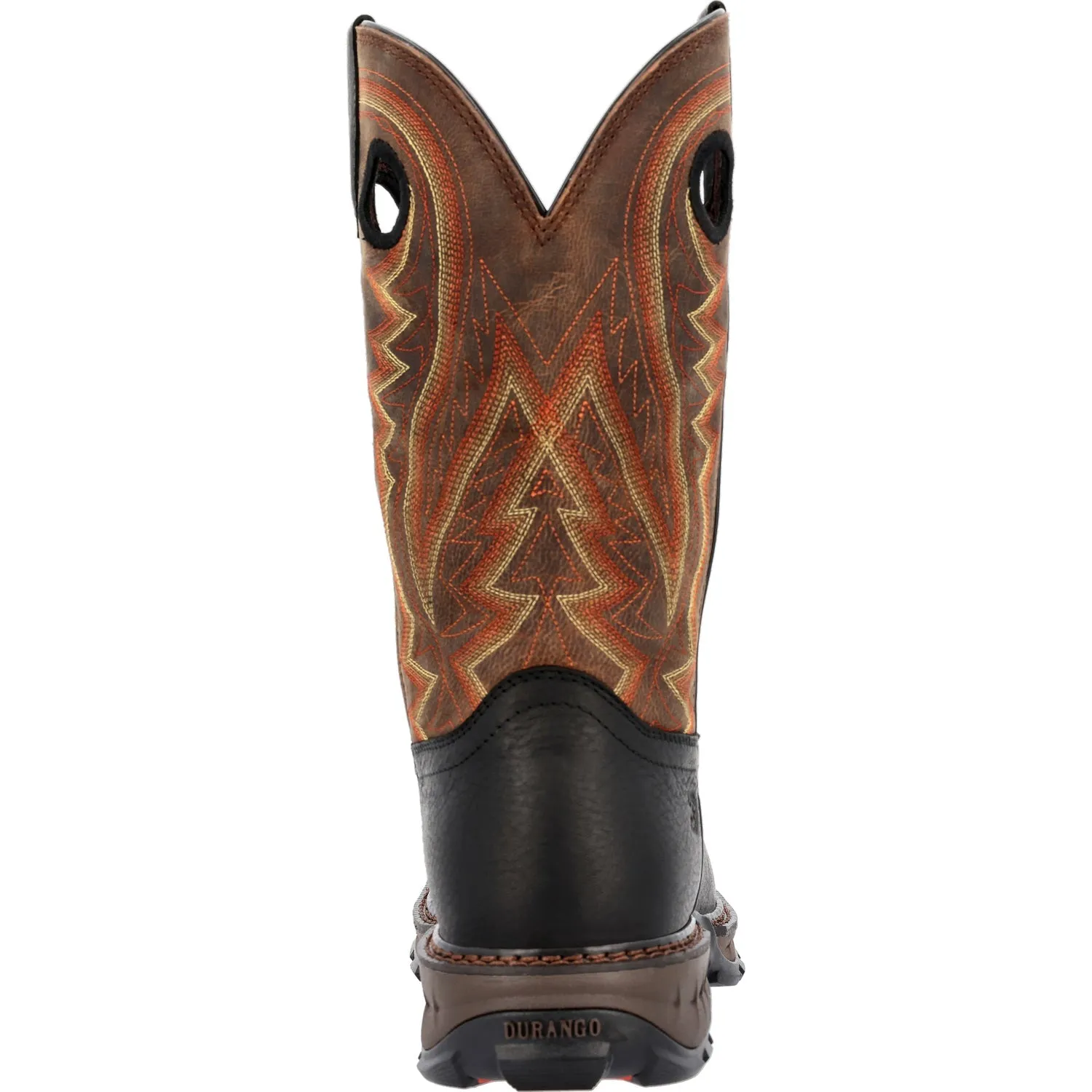 Durango Mens Maverick WP Western Onyx/Dark Bay Leather Cowboy Boots