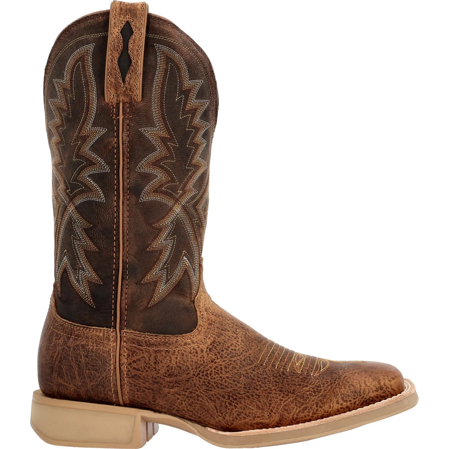 Durango Mens Rebel Pro Lite Western Tan/Tobacco Leather Cowboy Boots