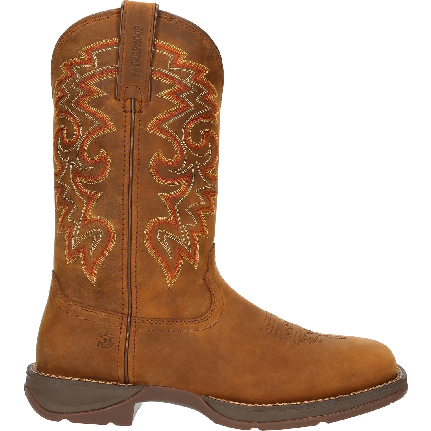 Durango Mens Rebel Western WP Russet Leather Cowboy Boots