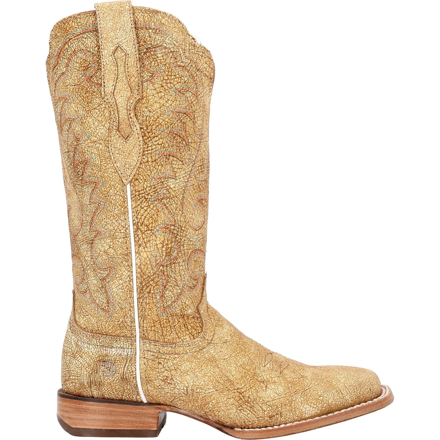 Durango Womens Arena Pro Western Cremello Leather Cowboy Boots