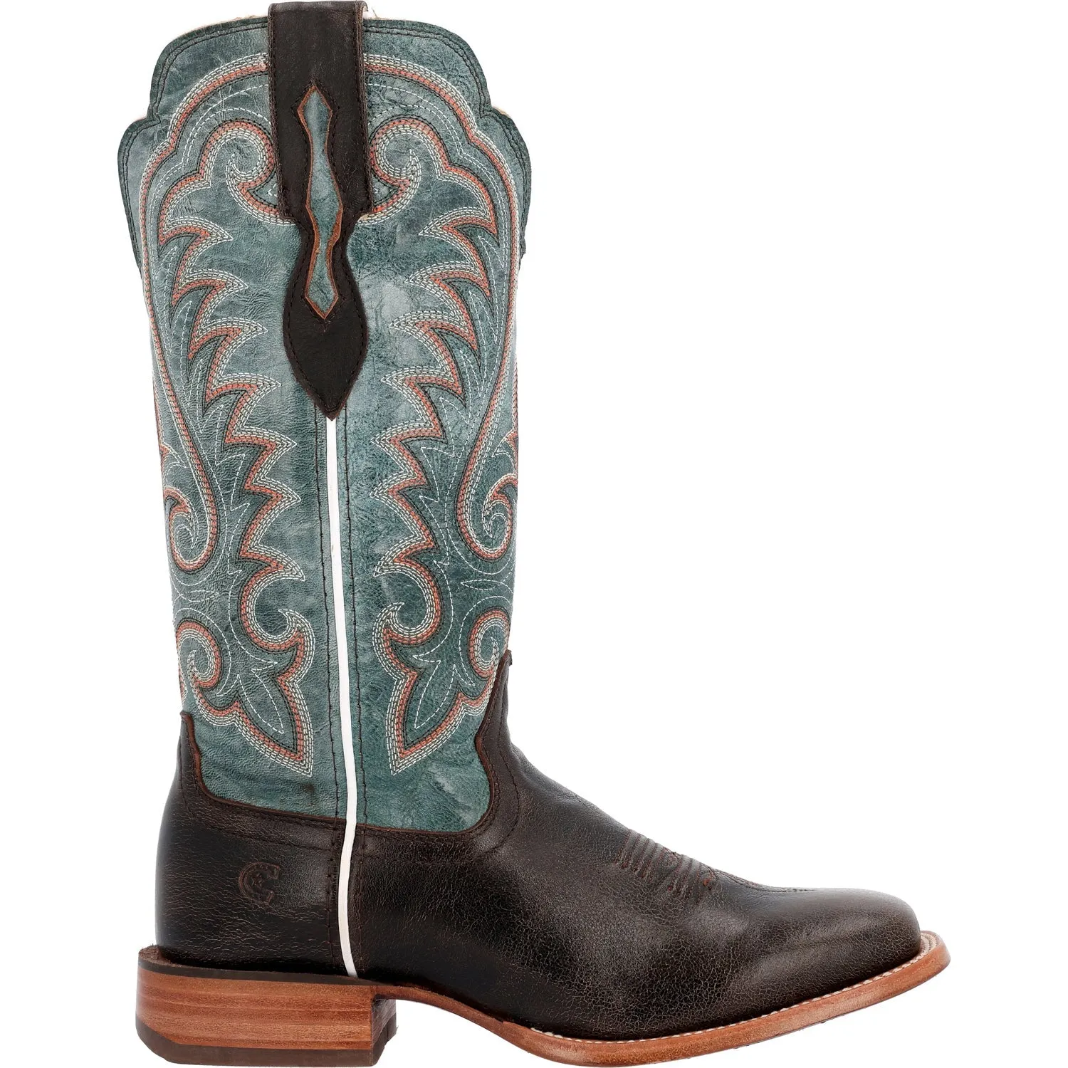 Durango Womens Arena Pro Western Peppercorn/Juniper Leather Cowboy Boots