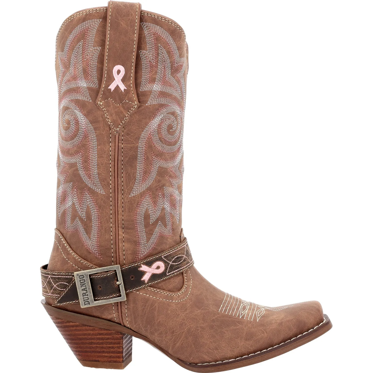 Durango Womens Crush Western Sepia Blush Leather Cowboy Boots