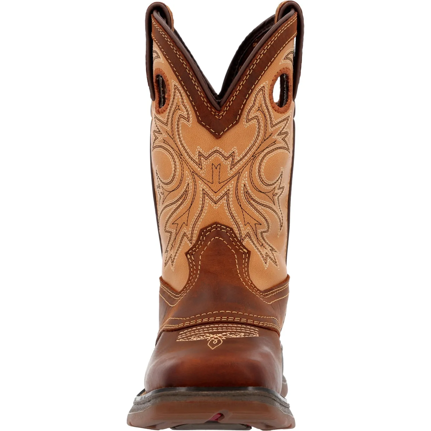 Durango Youth Unisex Lil Rebel Western Brown/Tan Leather Cowboy Boots