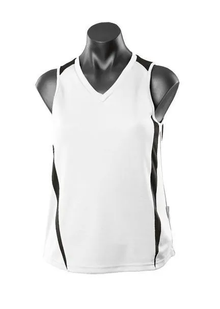 Eureka Ladies Training Singlet - White/Black