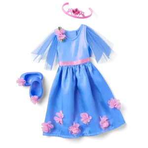 Fairy-Tale Florals Outfit for WellieWishers™ Dolls