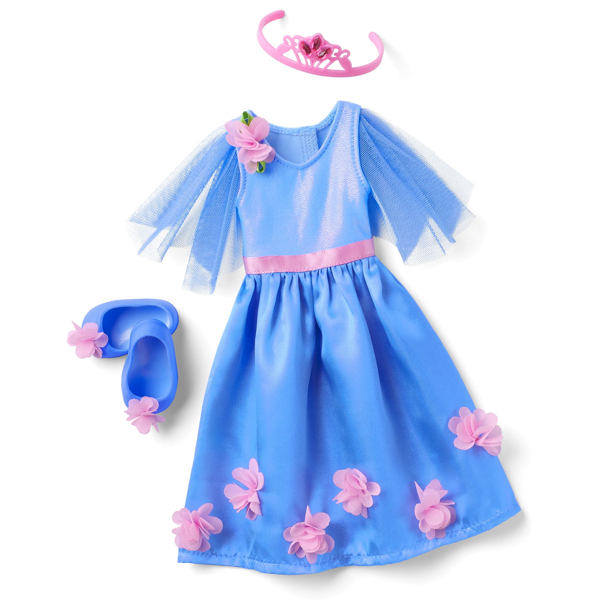 Fairy-Tale Florals Outfit for WellieWishers™ Dolls