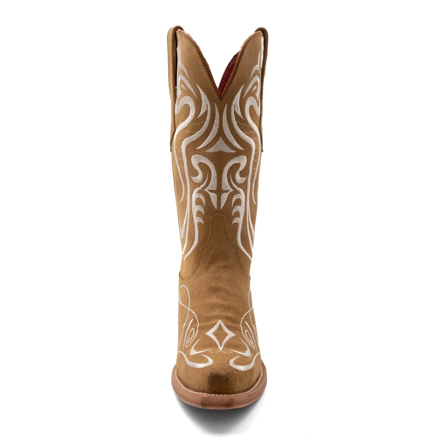 Ferrini Womens Belle V-Toe Sand Leather Cowboy Boots