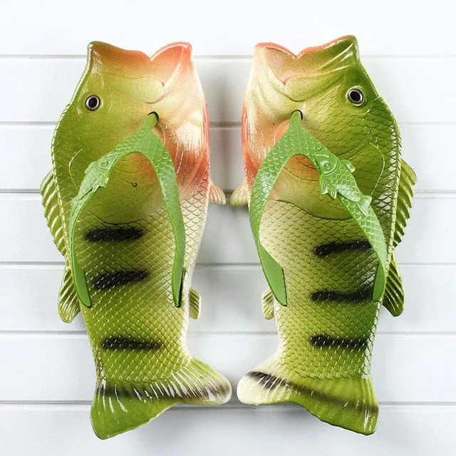 Flip Flops & Slippers: Fish Motive