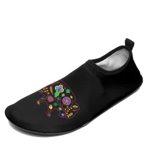 Floral Buffalo Sockamoccs Kid's Sockamoccs Slip On Shoes