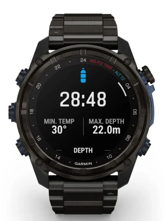 Garmin Descent Mk3i - 51mm Carbon DLC Titanium with Titanium Band