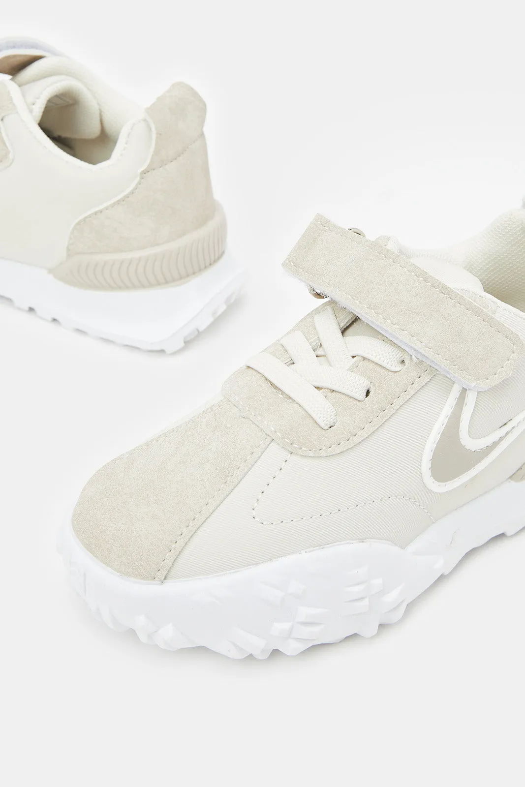 Girls Cream Chunky Sneaker