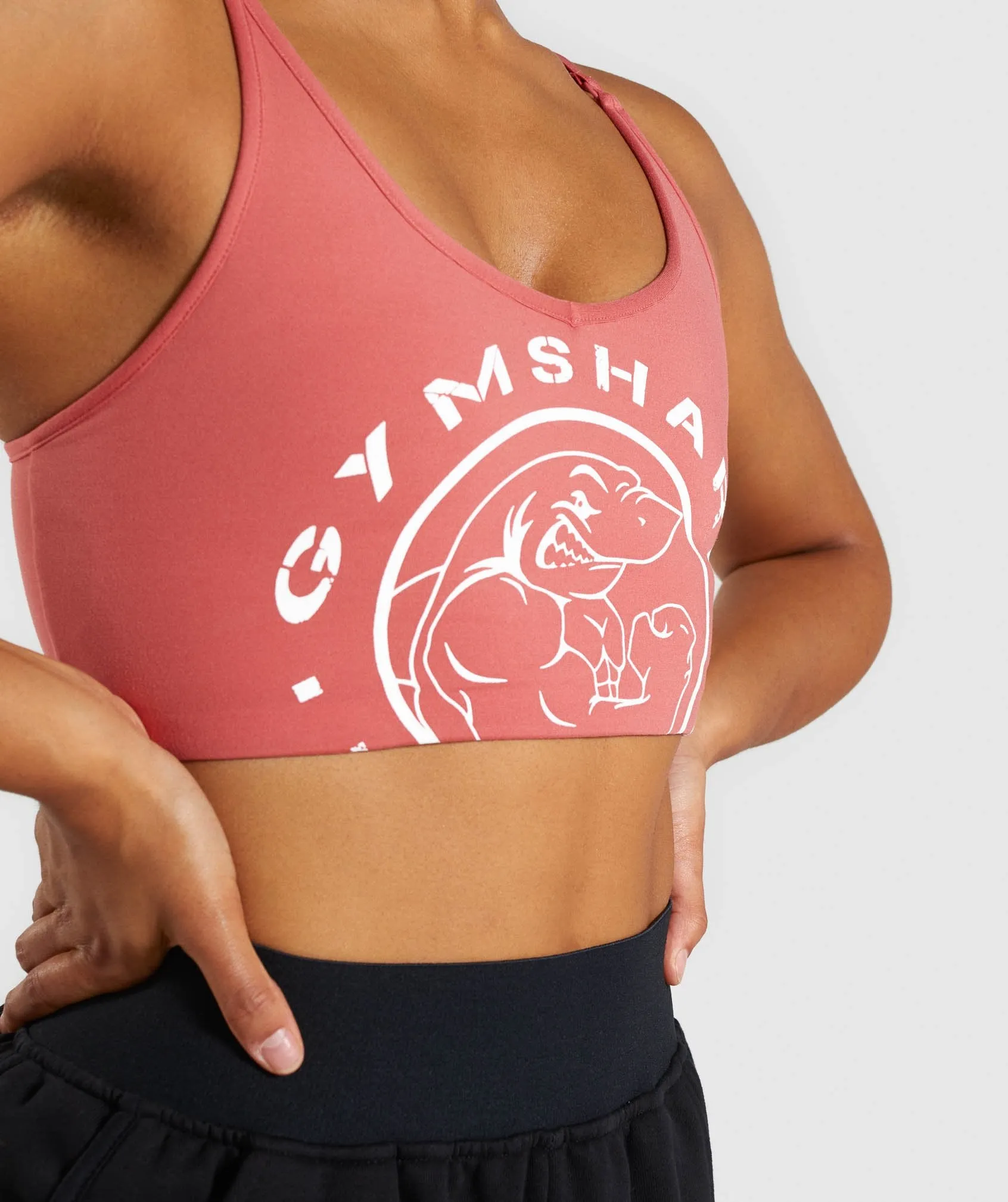 Gymshark Legacy Fitness Sports Bra - Brick Red