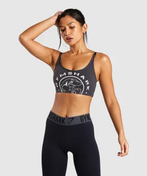 Gymshark Legacy Fitness Sports Bra - Washed Black