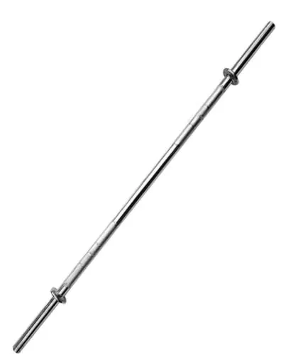 HASHTAG FITNESS 5ft 20mm straight barbell rod with spring locks, weight lifting rod for home gym purpose