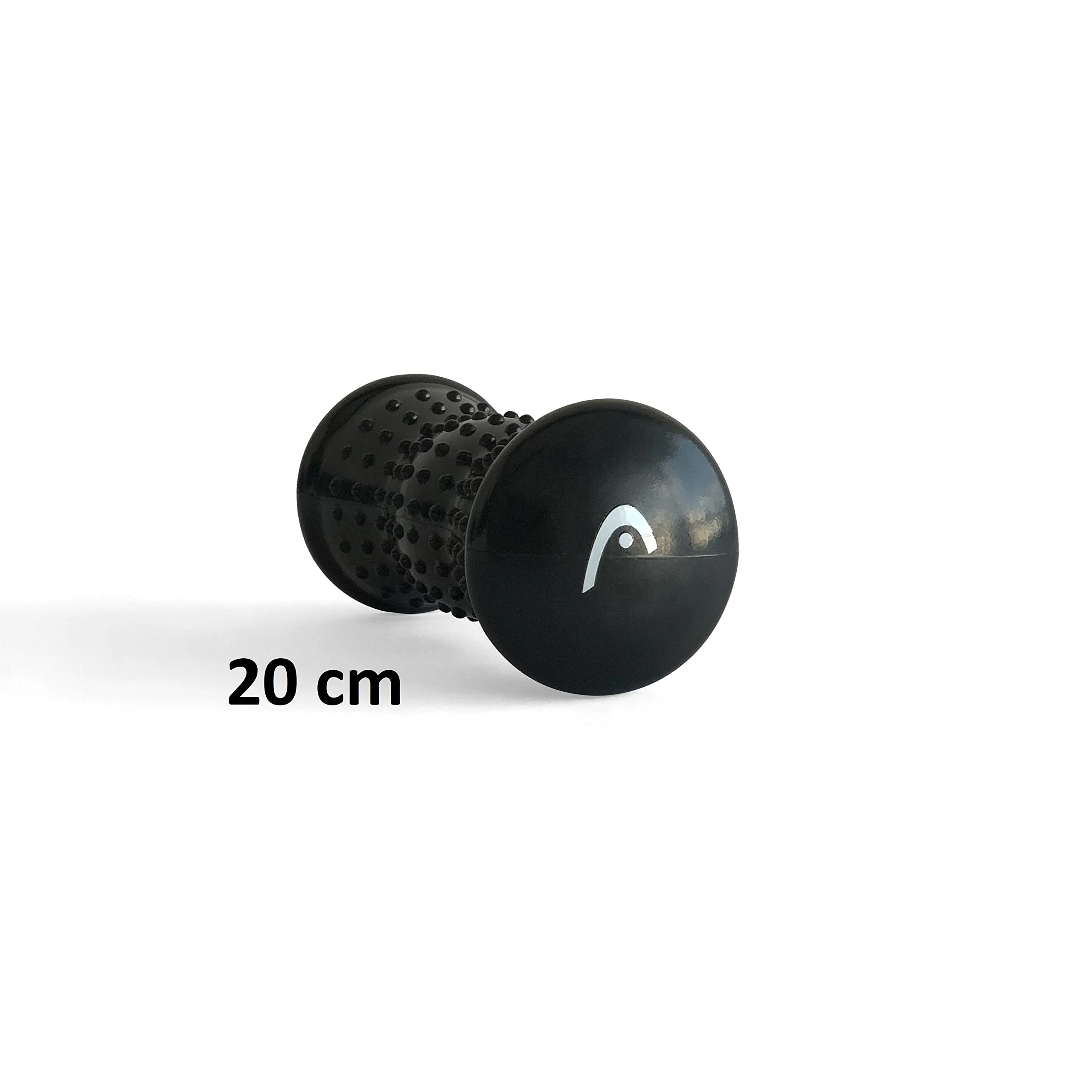 HEAD Foam Roller for Exercise | 20 CM | High Density EVA Foam | Back Roller for Back Pain Relief | Exercise Roller for Gym, Yoga | Deep Tissue Muscle Massage Roller | Home & Gym Fitness | Black