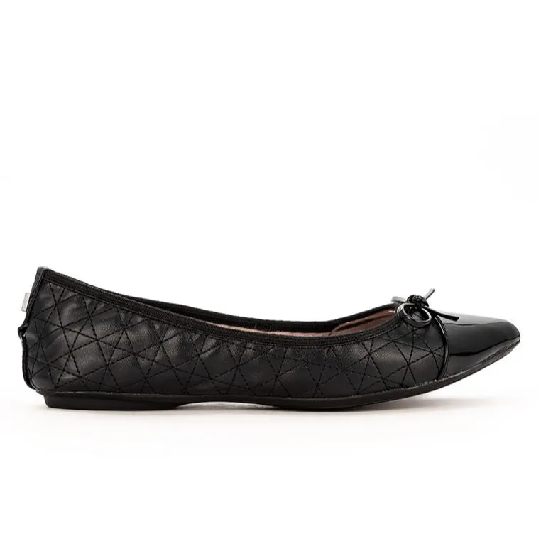 HOLLY Ballet Flat Shoes - Black