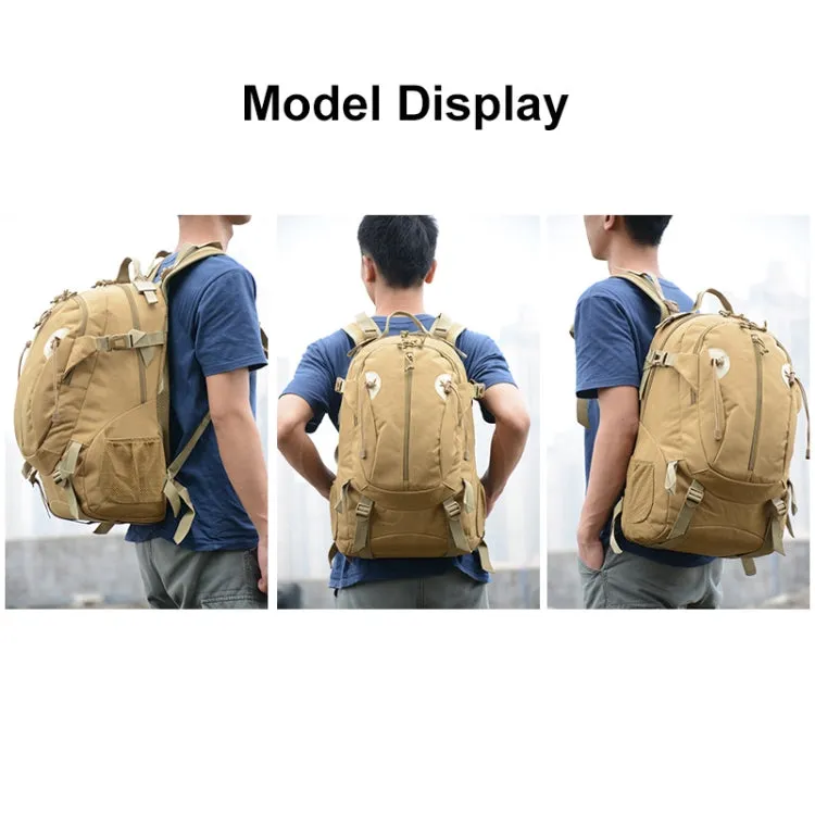 JUNSUNMAY J013 30L Travel Outdoor Molle Backpack Hiking Bag(Khaki)