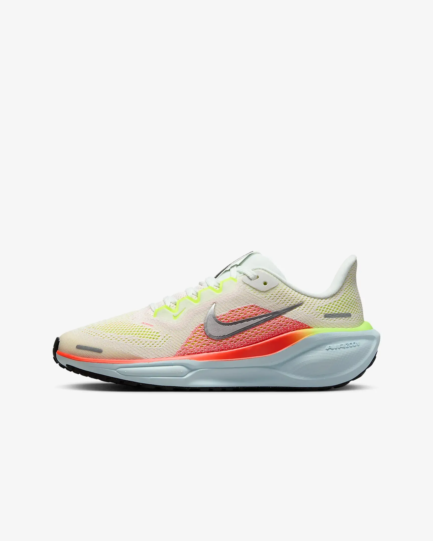 Kid's Air Zoom Pegasus 41 (100 - Summit White/Chrome-Bright Crimson)