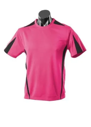 Kids Eureka Sports Tee - Hotpink/Black