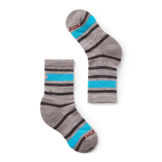 Kids' Hike Light Cushion Striped Crew Socks