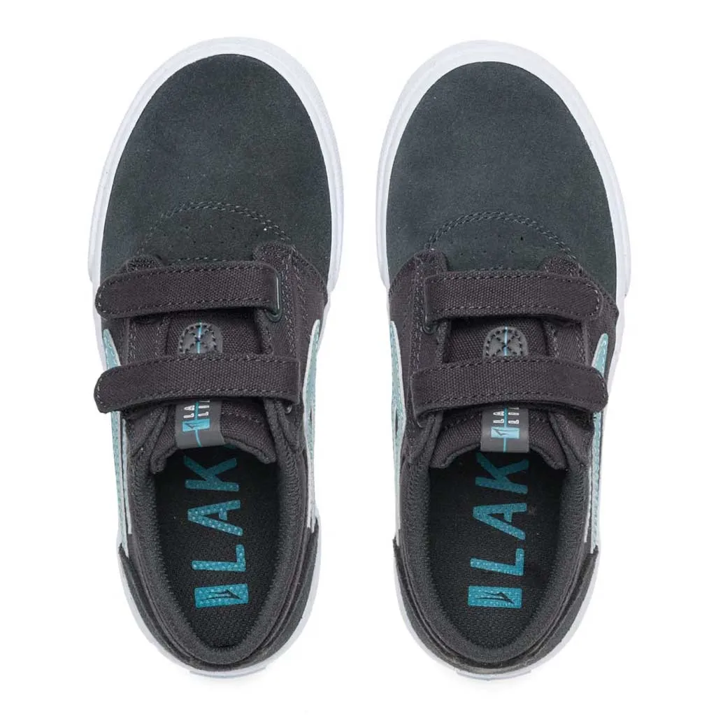 Lakai Griffin Kids Shoes - Charcoal/Nile Suede