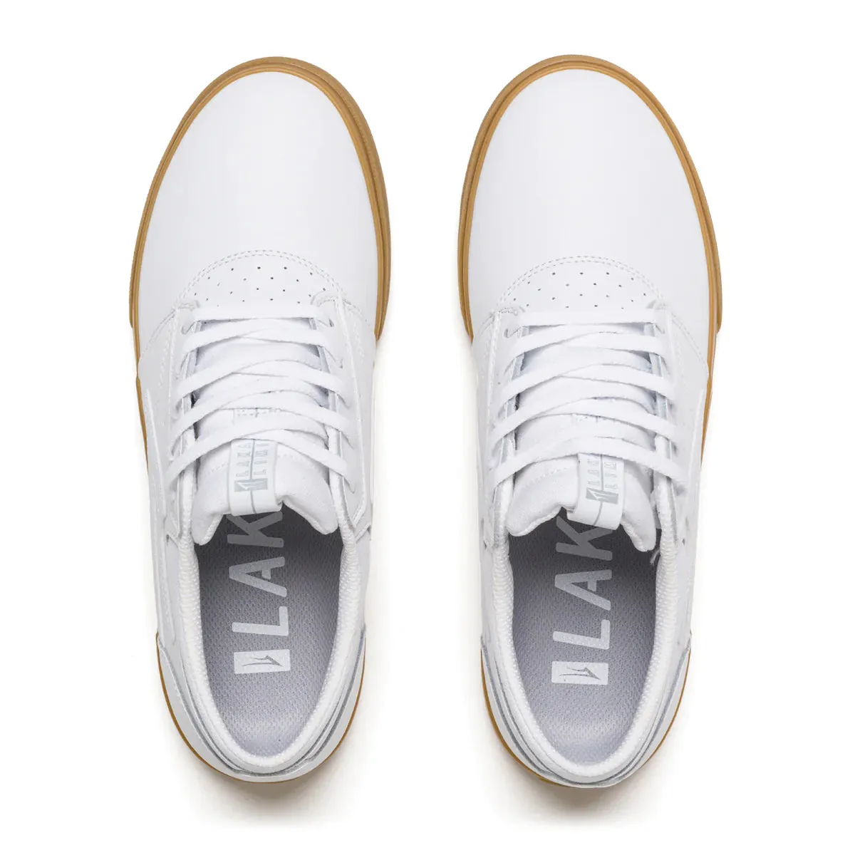 LAKAI GRIFFIN WHITE/GUM LEATHER