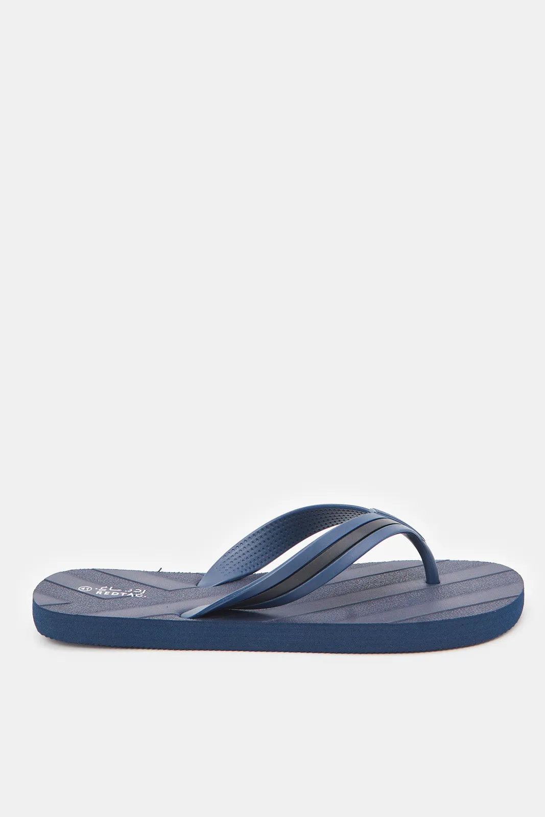 Men Navy Toe post With Molded Strap Slipper