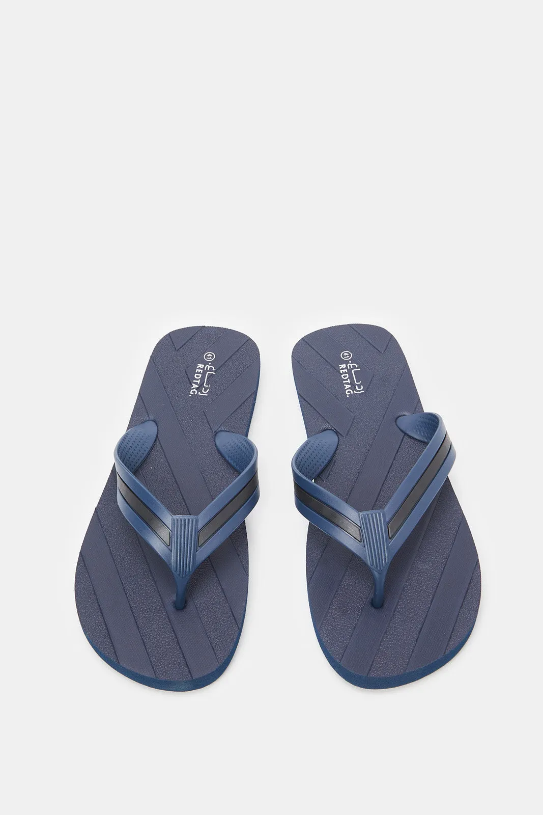 Men Navy Toe post With Molded Strap Slipper