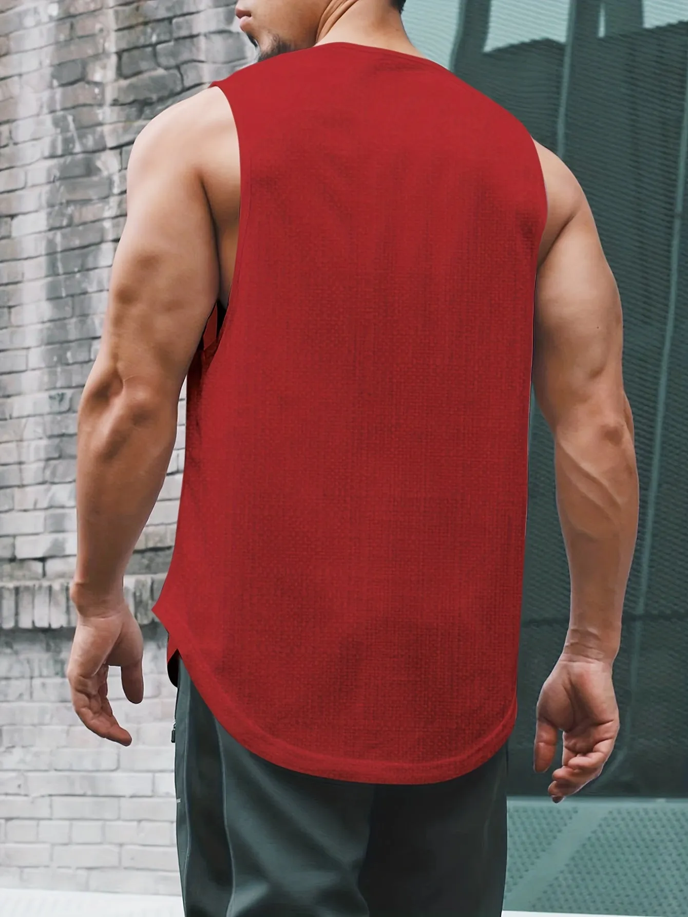 Men's Casual Bottoming Fitness Training Sports White Vest For Summer