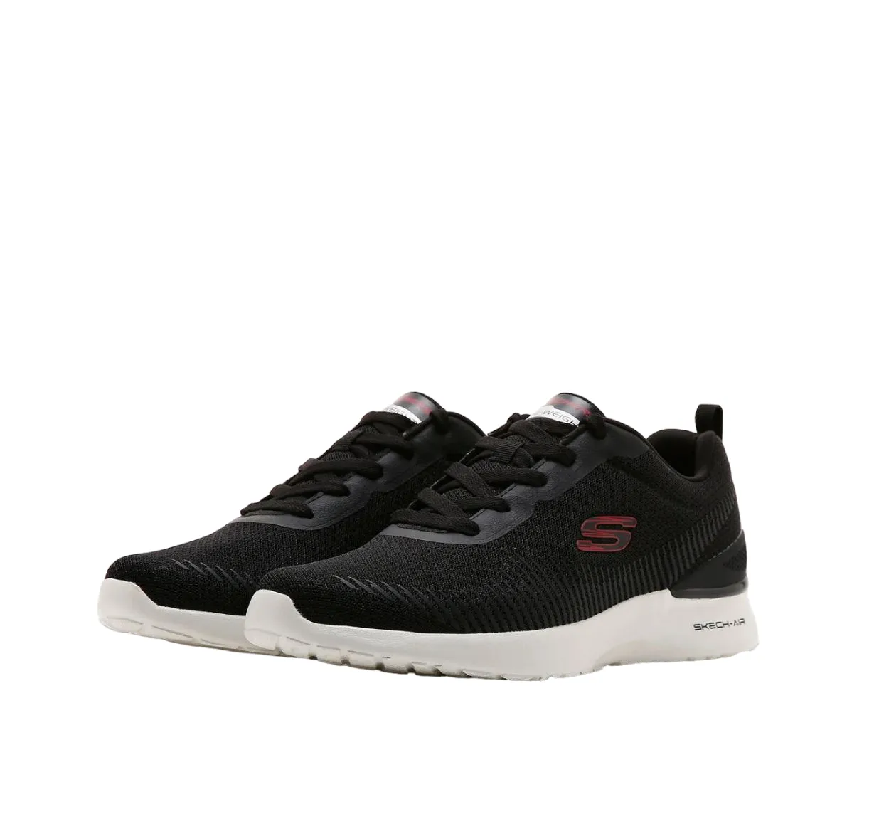 Mens Skechers Skech-Air Dynamight - Bliton Shoes Black/Red