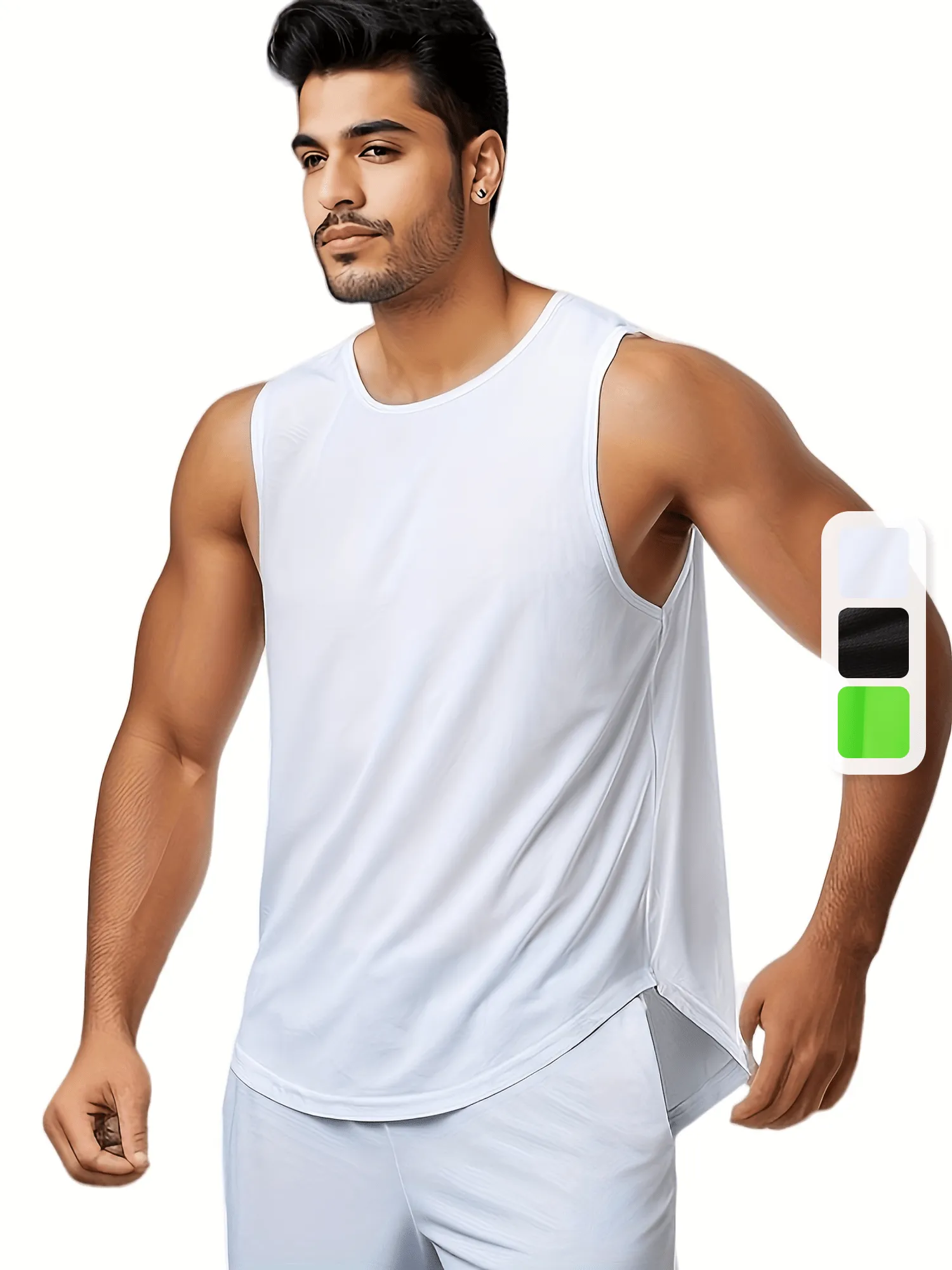 Men's Sleeveless Workout Sport Vest, Quick Dry Athletic Tank Top For Running Training Fitness Gym