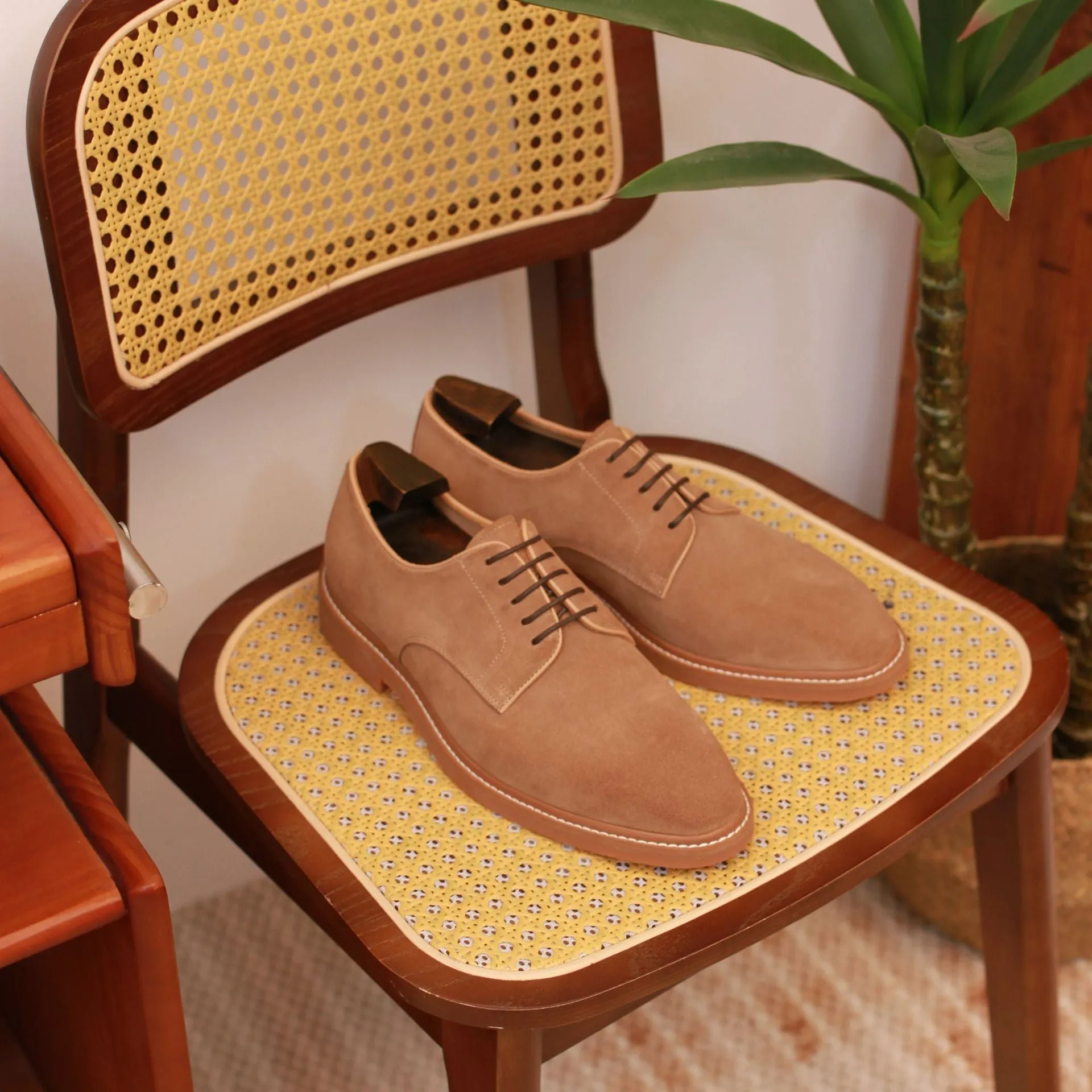 Men's Suede Derby Shoes