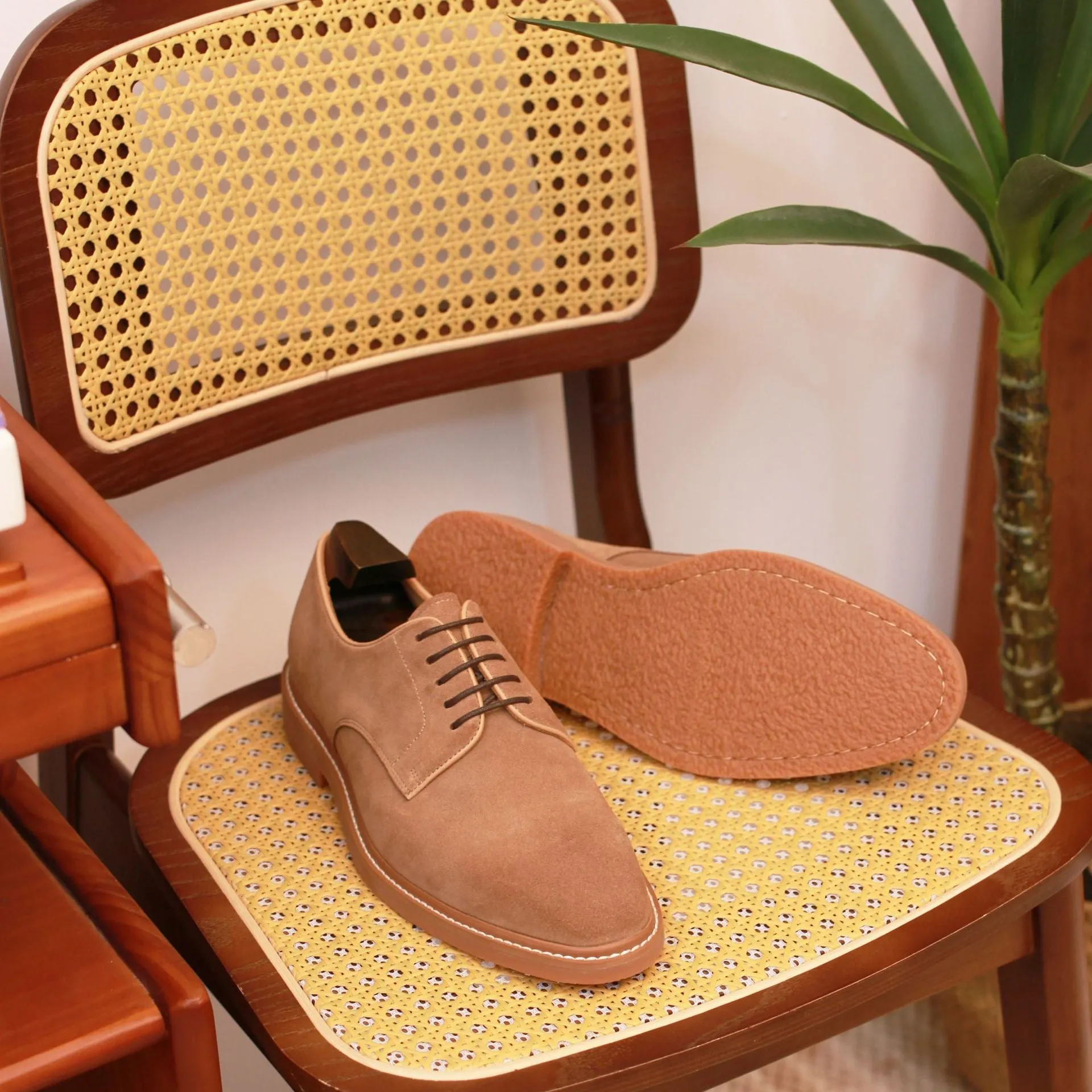 Men's Suede Derby Shoes