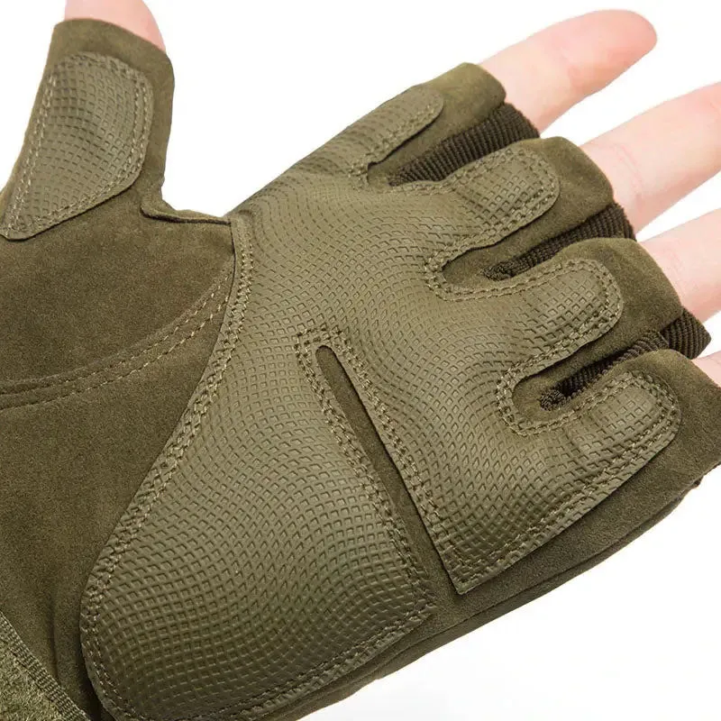 Microfiber Half Finger Gloves