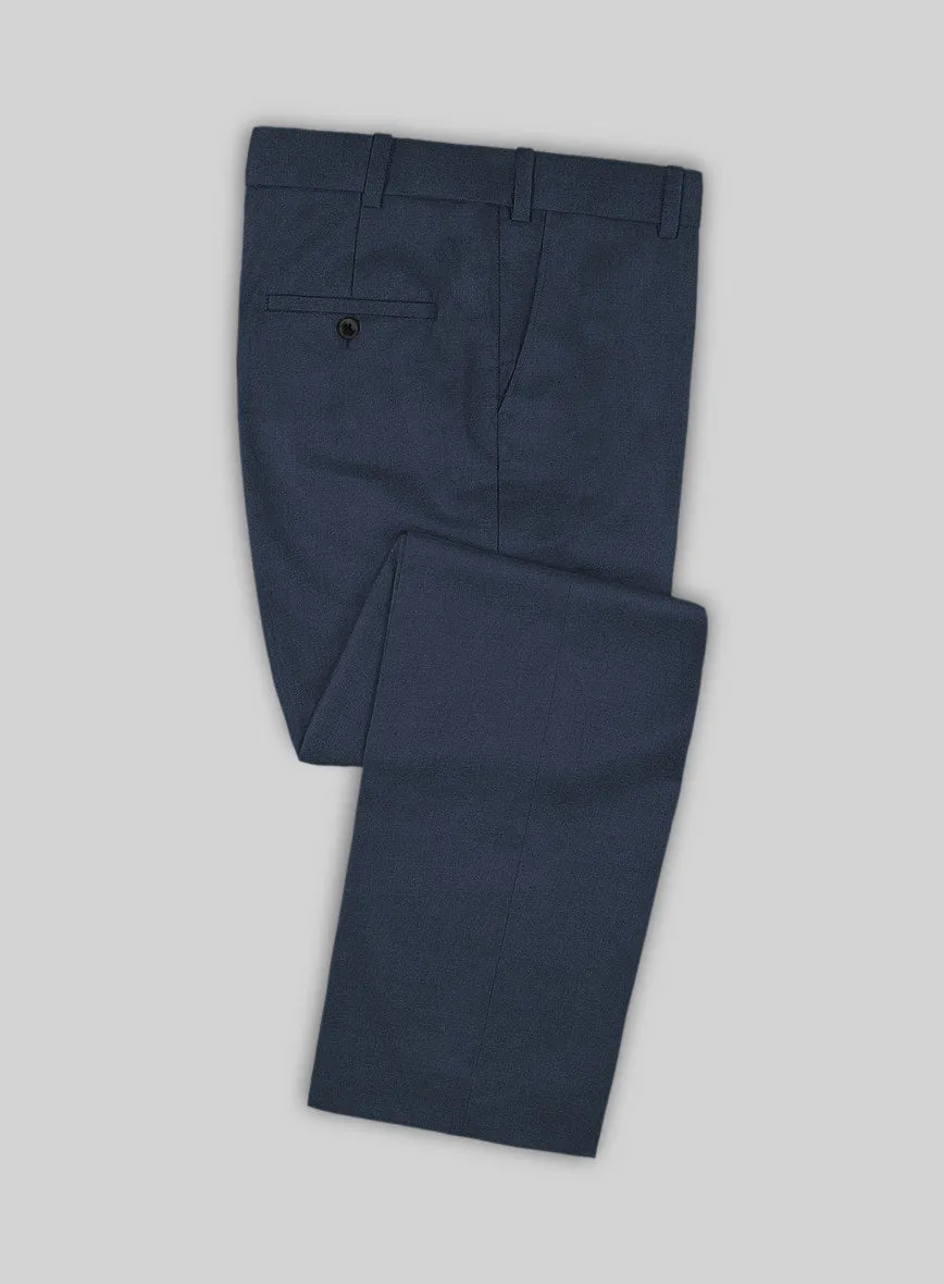 Napolean Flat Blue Wool Suit