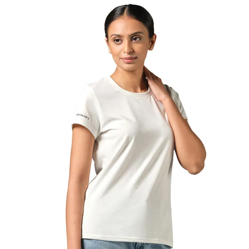 Neeman's Classic Crew T-Shirt for Women | Ivory | Organic Cotton