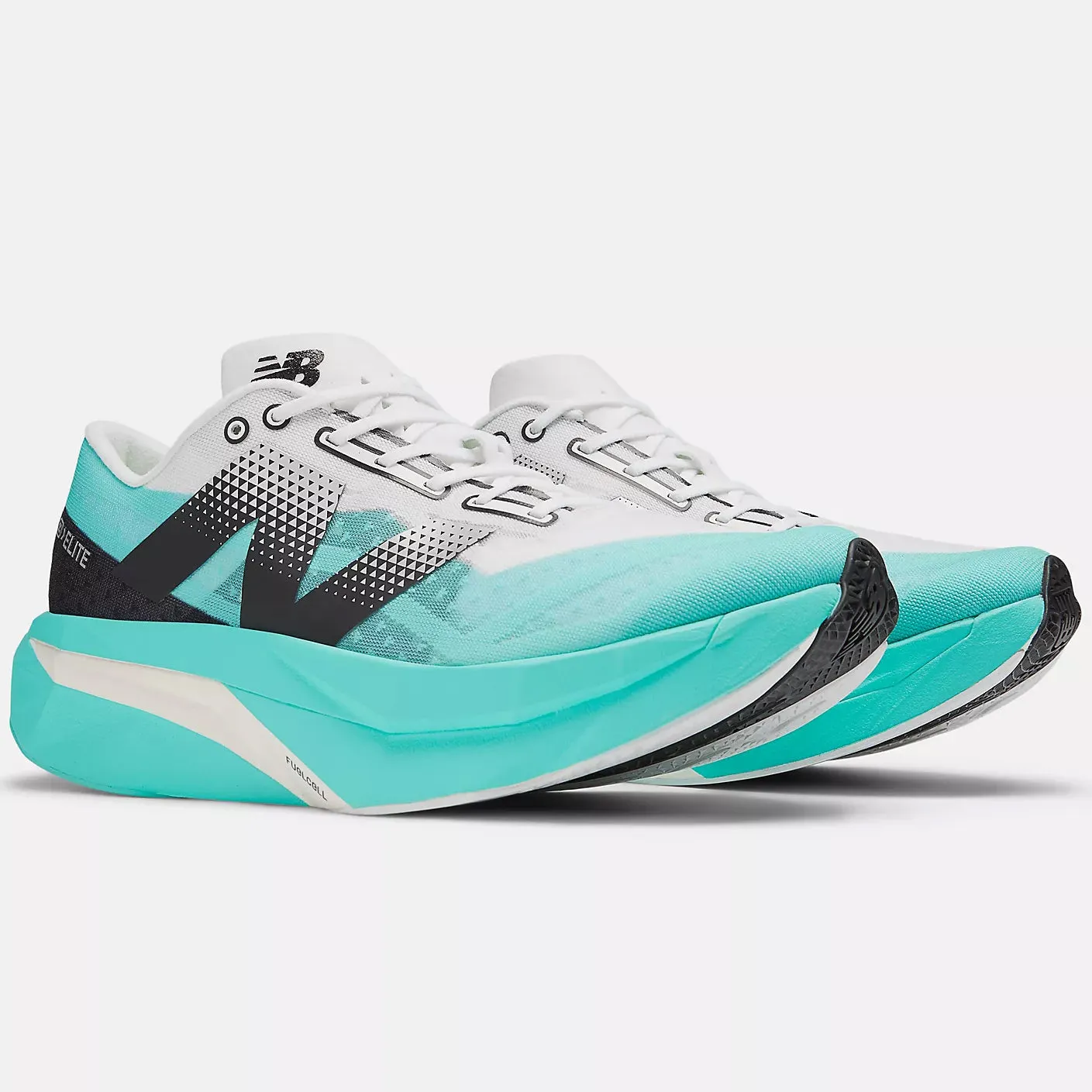 New Balance Men's FuelCell SuperComp Elite v4 Running Shoes Cyber Jade / White / Black